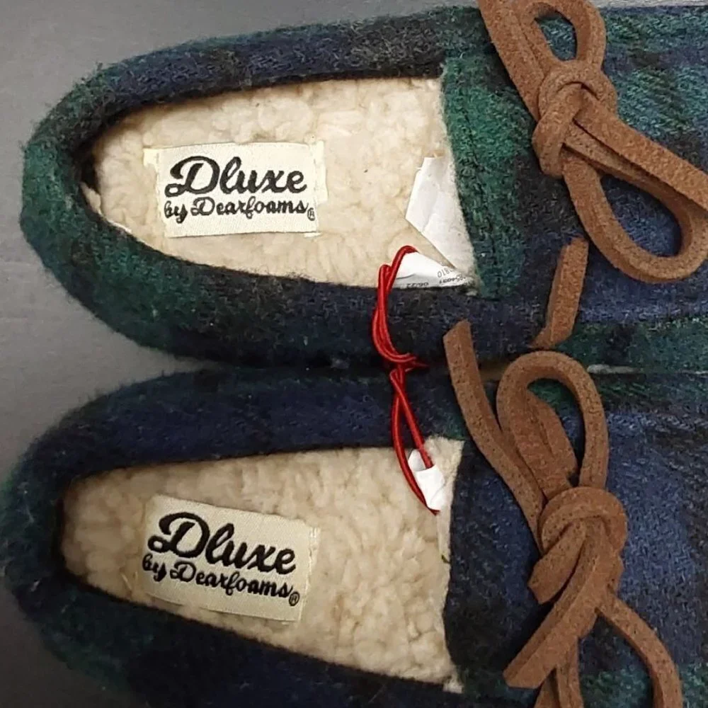 Kids' Braydon Moccasin Slippers| dluxe by dearfoams | 11-12